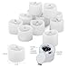 LED Lytes Flameless Candles, Set of 12 Battery Operated Tea Lights with 6 Hour Timer and Warm White Flame