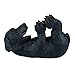 True Lucky Lab Tabletop Wine Bottle Holder Countertop Centerpiece Labrador Kitchen Decor for Dog Lovers Barware Accessory Black