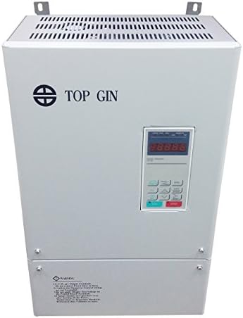 TOP GIN 22KW 380V 30HP 38.6A New Variable Frequency Drive Inverter VFD Applicable To Permanent Magnet Servo Controller IP For Spindle Motor Speed Control With English Operation Manual (VFD-22KW 380V)