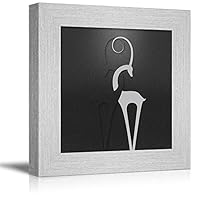 Canvas Wall Art Abstract Ink Painting Canvas Prints Home Artwork Decoration for Living Room,Bedroom - 12x12 inches