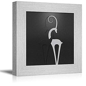 Canvas Wall Art Abstract Ink Painting Canvas Prints Home Artwork Decoration for Living Room,Bedroom - 12x12 inches