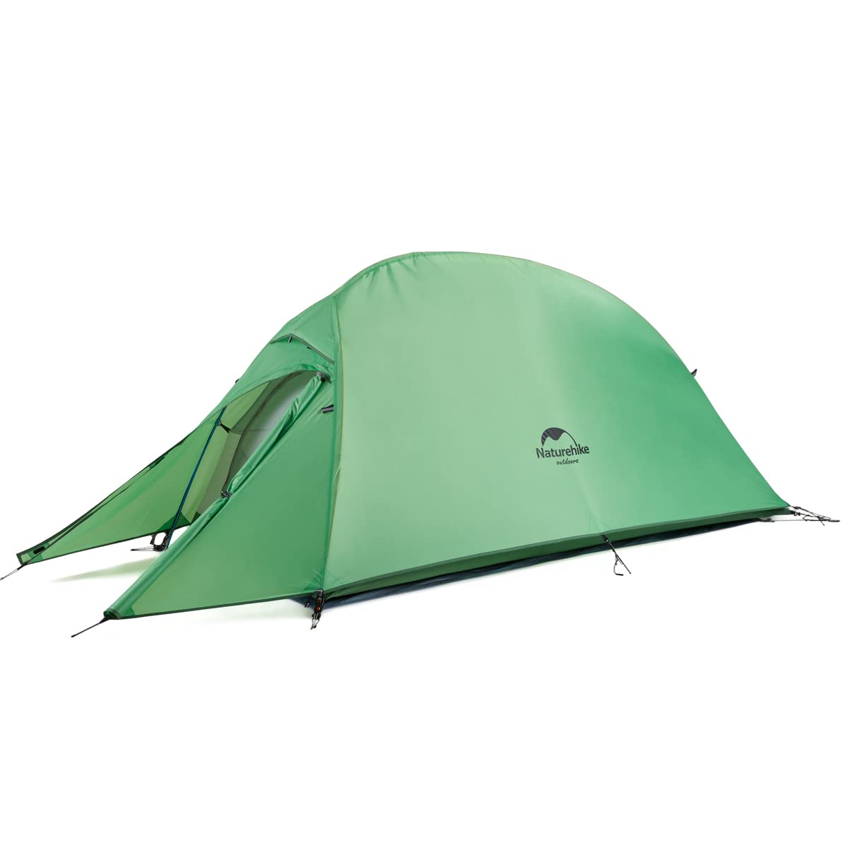Naturehike Cloud up 1 Person Backpacking Tent Lightweight Camping Hiking Dome Tent for 1 Man Green Upgrade 210T