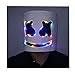 Bulex LED Light up DJ Mask Neon Party Helmet Halloween Costume (Multicolored)