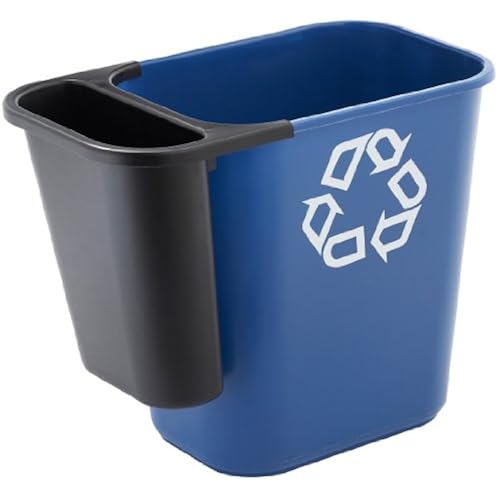 Rubbermaid Commercial 295073bla Saddle Basket Recycling Bin