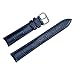 12mm Women's Dark Blue Genuine Replacement Leather Watch Band Alligator Grain 6.89inch Length