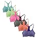 Women's 6 Pack Seamless Heather Color Padded Athletic Yoga Sports Bras