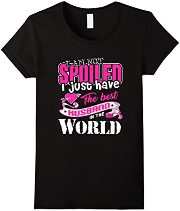 Women's UB  i'm not spoiled i just have the best husband t-shirt Medium Black