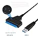 ELECTOP USB 3.0 to SATA Cable, 22 Pin 15+7 2.5 Inch SATA III Hard Disk Driver Adapter,External Converter for SSD and HDD Data Transfer