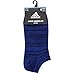adidas Men's Superlite No Show Socks (6-Pair), Royal-Navy Space Dye/Black Onix-Clear Onix Space D, Large