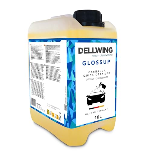 Dellwing GlossUp Quick Detailer 10 l, Lack Schnellreiniger mit Abperleffekt, Lackversiegelung fuer Schutz und Glanz, Autoreinigung Made in Germany