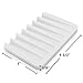 MelonBoat 3 Pack Silicone Shower Soap Dish Set, Soap Saver Holder, Rectangle White