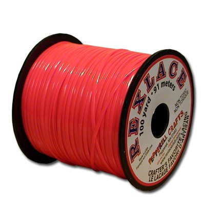 Springfield Leather Company's Rexlace Neon Red Plastic Lace