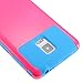 Note Edge Case,Samsung Note Case-AnnBay(TM) for Samsung Galaxy Note Edge 2in1 Series Champagne Hard Cover Case White Rubber Gel Soft Silicone TPU Case(Hot Pink&Blue)