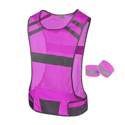 EZ REFLECTIVE SPORTS MESH HARNESS VEST - PINK