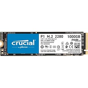 Crucial P1 NVMe SSD, PCIe M.2 Typ 2280-1 TB