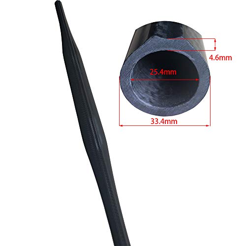 RJXHOBBY 25.4x33.4mm Carbon Fiber Spearfishing Speargun Barrel 130cm