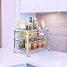 Simple Trending 2 Tier Under Sink Cabinet Organizer with Sliding Storage Drawer, Desktop Organizer for Kitchen Bathroom Office, Stackable, Chrome