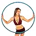 The Spinsterz Beginner Hoop: Weighted Fitness Hula-Hoop for Adults Weight Loss, Waist Exercise Ring for Cardio & Core, Adjustable Quality Detachable Hula Shaper for Beginners, Made in USA - Amazonite