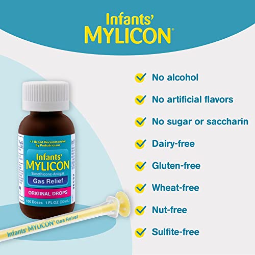 Mylicon Gas Relief Drops for Infants and Babies, Original Formula, 1