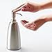 mDesign Liquid Hand Soap Dispenser Pump Bottle for Kitchen, Bathroom | Also Can be Used for Hand Lotion & Essential Oils - Brushed Stainless Steel