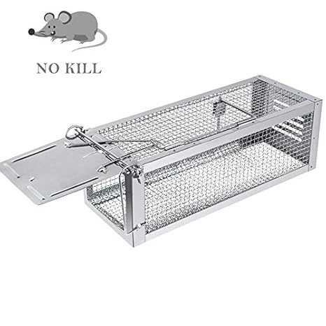 RatzFatz Live-Catch Nagetier Falle, Tierfreundlich, 31.5 * 13 * 12 cm, DE-MTBSL40, Geeignet für In- und Outdoor