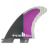 FCS II Reactor Performance Core Carbon Surfboard Tri Fin Set - Small