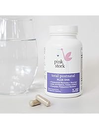 Pink Stork Total Postnatal + DHA - Nutrición recomendada para después del embarazo - Contiene...