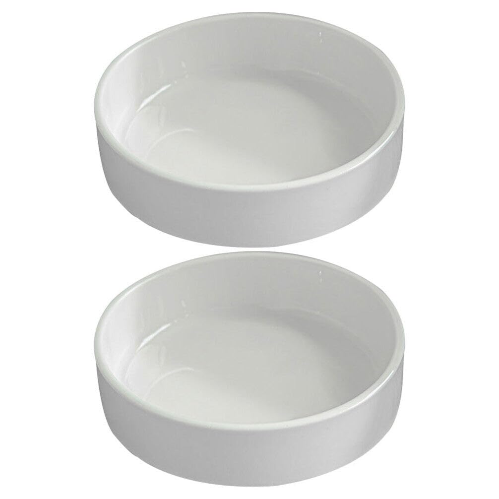 Milisten 2pcs Brazilian Wood Pallet, Ceramic Plant Saucer Pot Tray White Jewelry Dish Ceramics Flowerpot Drip Tray for Lucky Brazilian Wood Plants