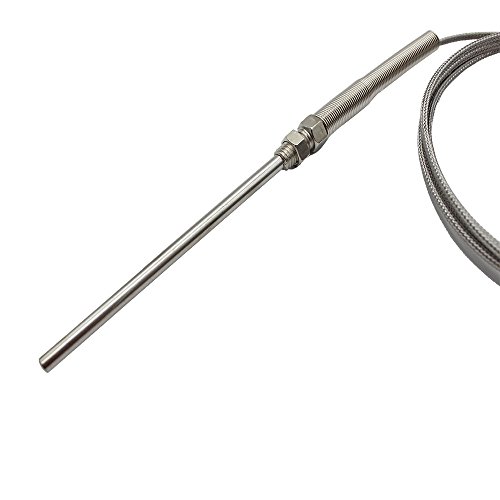 T-PRO K Type Thermocouple 0-800℃ Stainless steel Probe&2M/6.6Ft Lead Wire