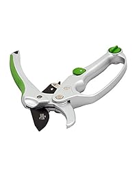 Ratchet Tijeras de podar   Jardín del Cate 8" fácil Acción anvil type Pruners Diseñado para recortar sin esfuerzo de setos y árbol extremidades   Heavy Duty Alto Carbono SK5 para Durabilidad