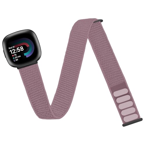 Chinbersky Sportarmband Arm Knöchelband Kompatibel Mit Fitbit Versa 4/Fitbit Versa 3 /Fitbit Sense 2/Fitbit Sense Armbänder，Nylon Elastisches Einstellbare Weiche Übung Armband Joggen Für Männer Frauen