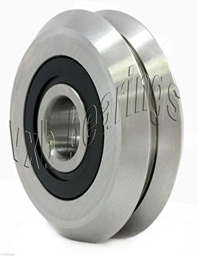 RM2-2RS 3/8" V Guide Way CNC Rubber Sealed V W Groove Ball Bearings Vgroove 375