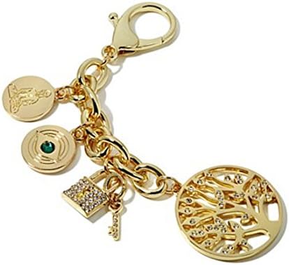Carol Brodie Accessorize Your Life Tree of Life ,Evil Eye, Buddha Goldtone Key Fob