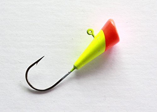 Seasky Fishing Painted Shad Dart Jigs Jigheads, 1/8 oz, 50 Per Pack