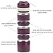 YBOBK HOME Bento Lunch Box Leakproof Stainless Steel Stackable Lunch Box with Bag and Reusable Flatware Set Thermal Food Storage Container for Healthy On-the-Go Meal and Snack Packing (3-Tier, Purple)