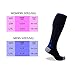 Compression Socks (20-30 mmHg) - REINFORCED TOE & HEEL - Best for Running, Nurses, Flight Travel, Maternity Pregnancy, Circulation & Recovery