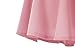 Urban CoCo Women's Basic Midi Skirt Versatile Stretchy Flared Casual High Waisted Skirt(Small, Pink-Long)