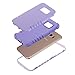 Galaxy S7 Edge Case, MCUK [Scratch Resistant] [Shock Absorption] 3 in 1 High Impact Hybrid Armor Defender Silicone Rubber Skin Hard Case Cover for Samsung Galaxy S7 Edge (Purple)
