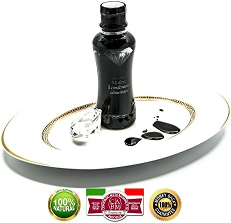 Balsamic Vinegar of Modena, 100% Natural Flavor Rich Balsamic Vinegar Dressing, Best Recommended Balsamic Vinegar Glaze, Diamond Creamy Vinegarette (1 Pack 200ml)