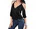 CoCo Fashion Women's Sexy V-neck Off Shoulder Spaghetti Strap Shirt Tops Blouses