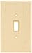 Brainerd 64673 Wood Square Single Toggle Switch Wall Plate / Switch Plate / Cover, Unfinished