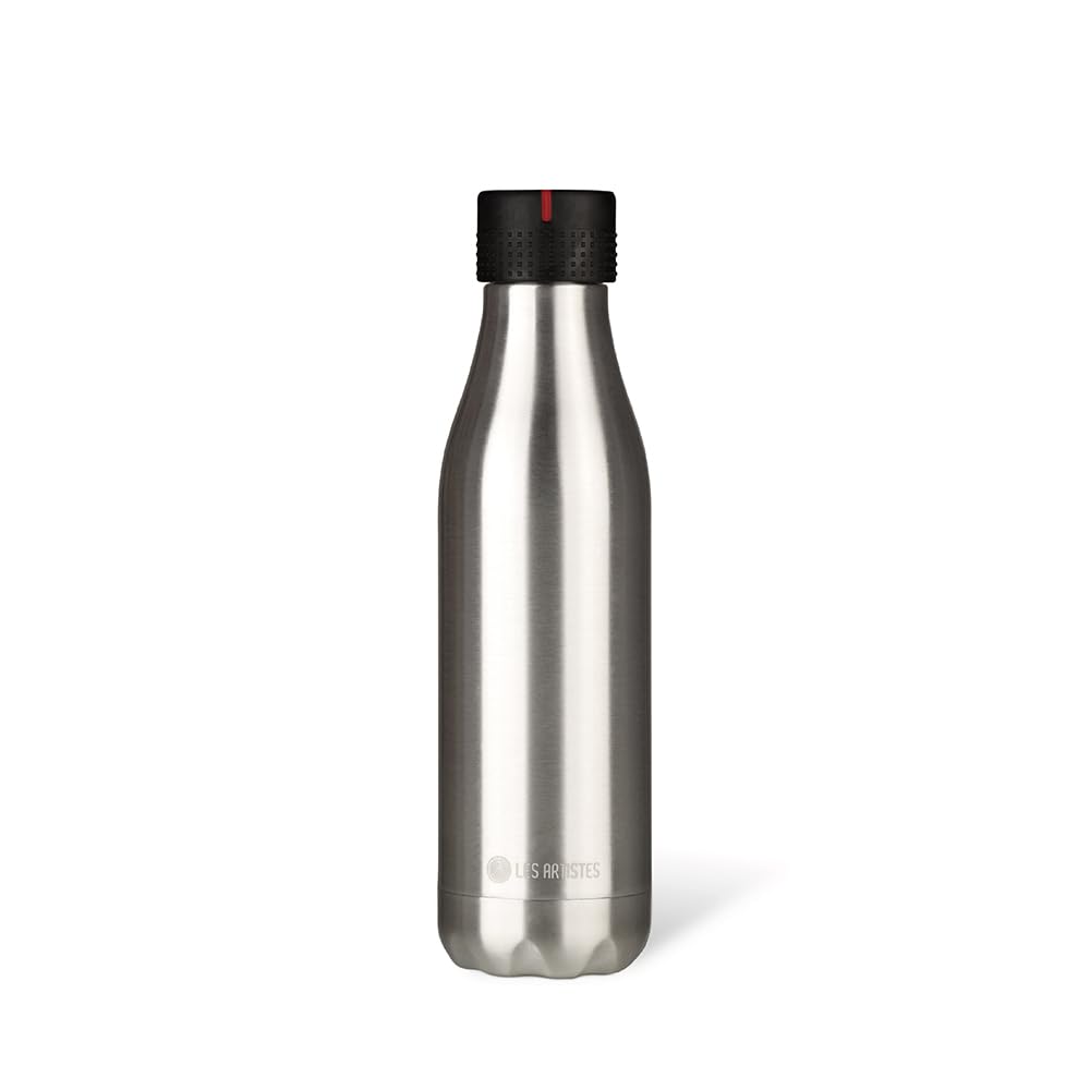 Les Artistes Paris Bottle Up 0.5L Stainless Steel Flask 0.5 Litre, Stainless Steel, 12 H, 24 (H)