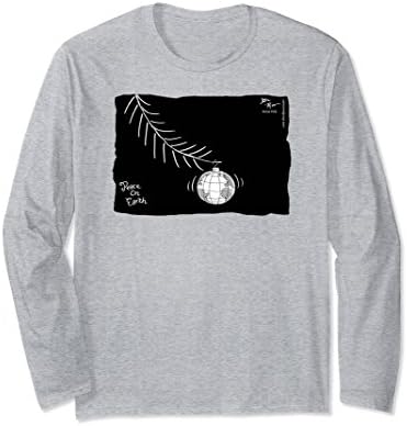 Unisex Joel Pett: Peace on Earth Long Sleeve T-Shirt XL: Heather Grey
