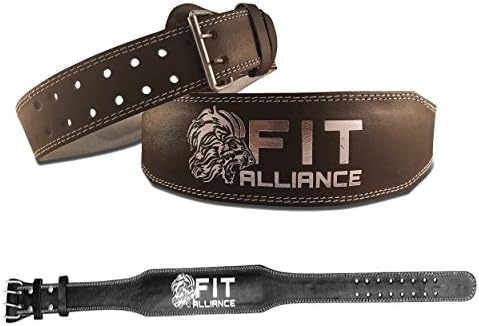 Fit Alliance Multipurpose Weight Lifting Belt for Men - Durable, Comfortable &amp; Adjustable - Maximum Back Support - Made from Leather - Available in Small, Medium, and Large