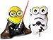 Minions Star Wars Action Figures | 4 pcs CosPlay Toys Set | Bonus Keychain included | By ToysoutletUSA