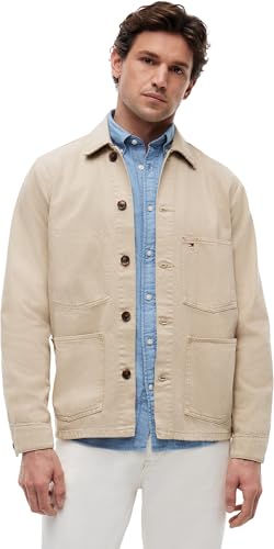 Herren Hemdjacke Chore Jacket aus Baumwolle, Beige (Sandalwood), M