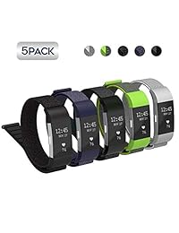 jomoq para Fitbit Charge 2 correas, transpirable ajustable de repuesto de nailon correa con conector de metal ajustable para Fitbit Charge 2 Smart reloj