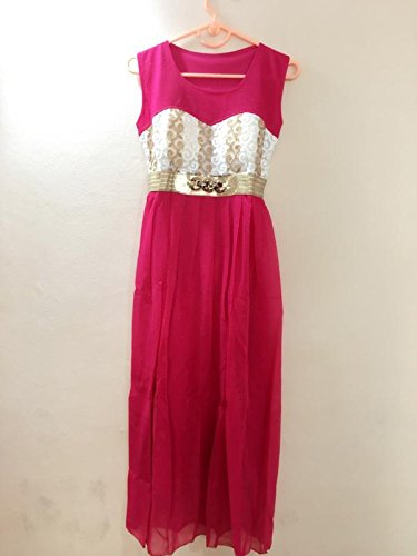 long frock with crop top