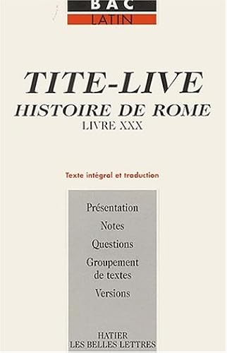 Download Histoire de Rome, livre XXX : Texte intégral et traduction PDF