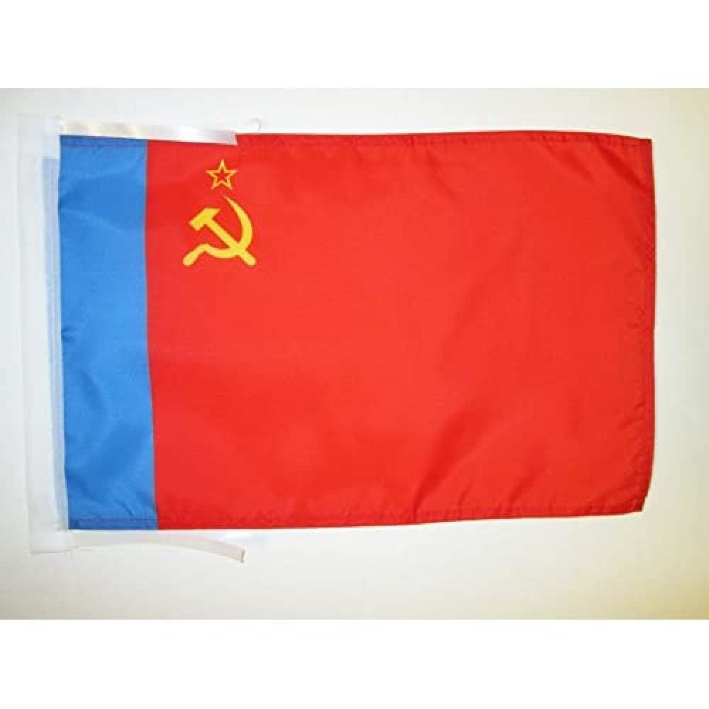 AZ FLAG Russian Soviet Federative Socialist Republic 1954-1991 Flag 18'' x 12'' cords - Soviet Russia RSFSR SMALL flags 30 x 45cm